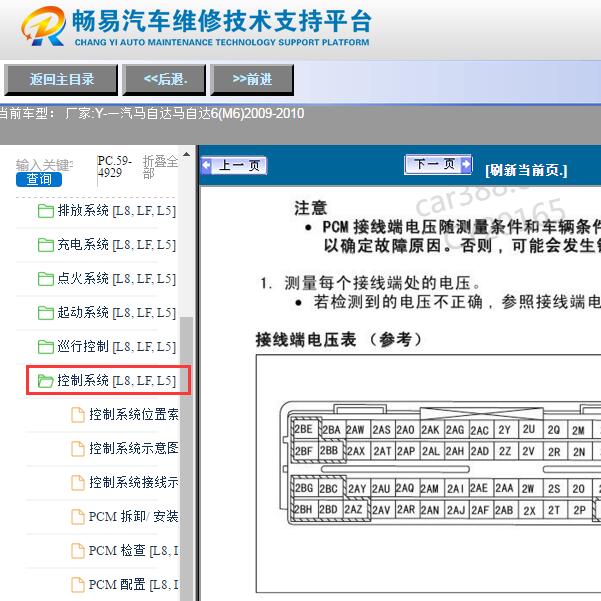 2010马自达6发动机针脚定义
