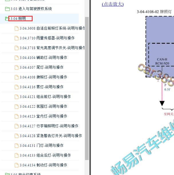 2014-2017年腾势照明系统电路图
