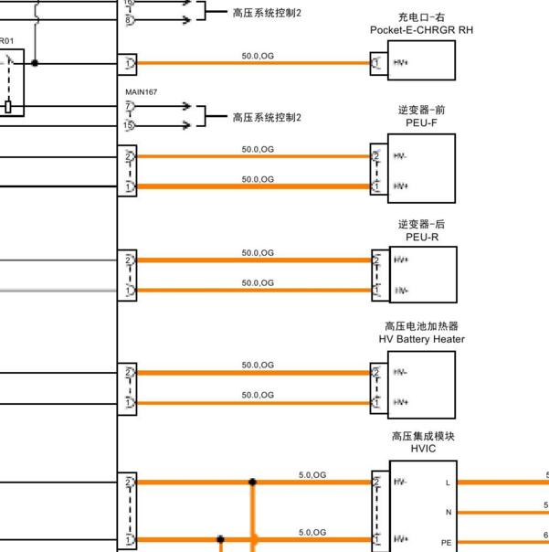 2019-2020年蔚来ES6 逆变器电路图