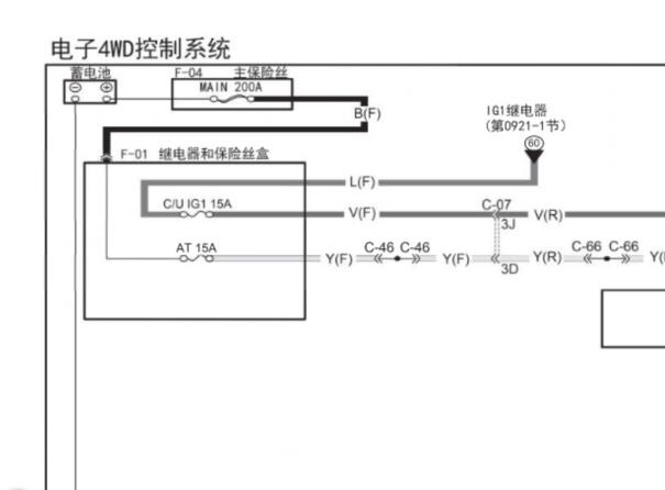 2022年长安马自达CX-5 四驱电路图