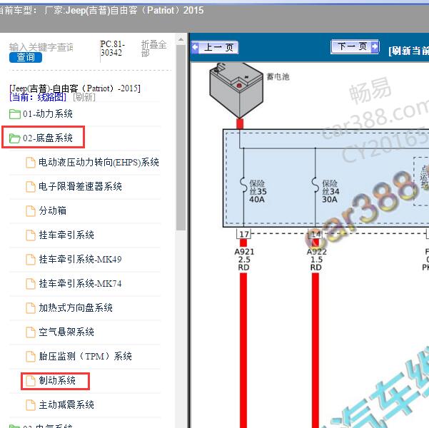 2015年Jeep(吉普)-自由客（Patriot） ABS电路图