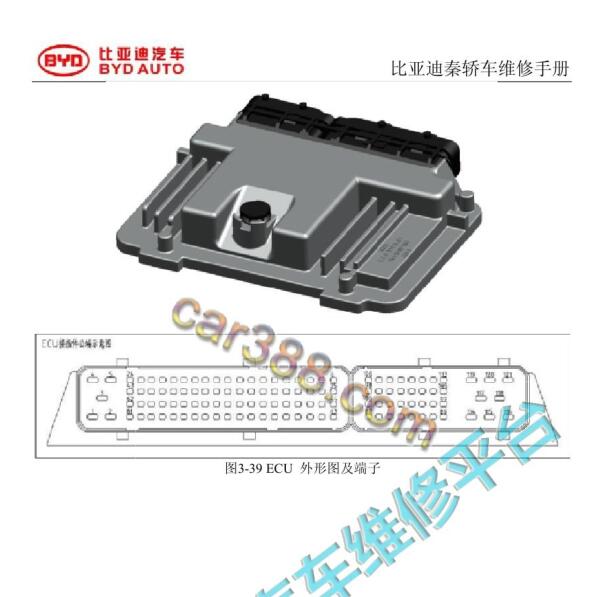 2016年比亚迪秦发动机针脚