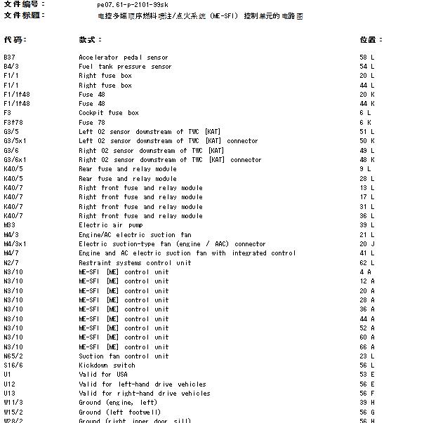 2004年奔驰S350发动机电路图