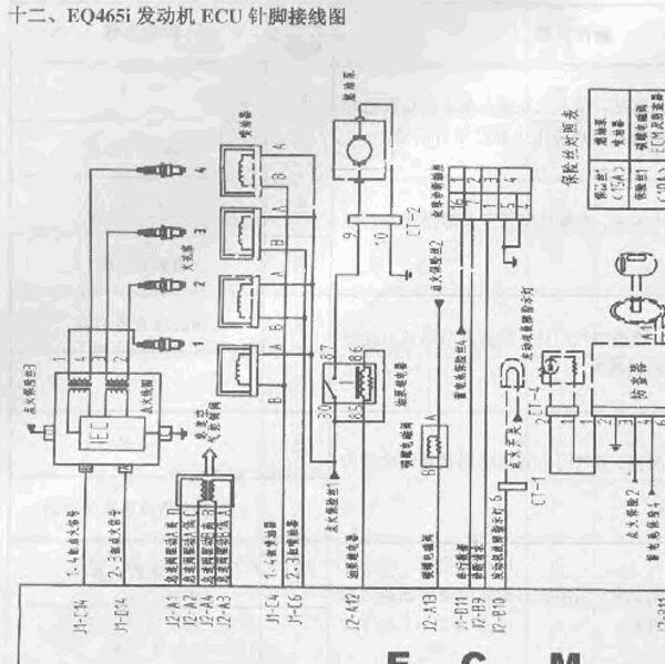 东风小康EQ465I发动机电路图