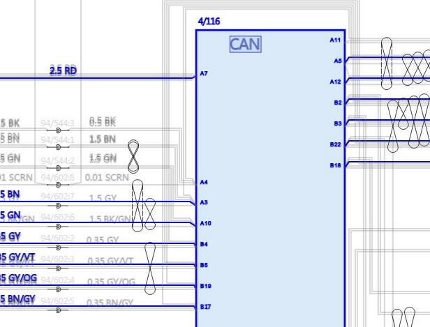 2021年沃尔沃V60后备箱电路图