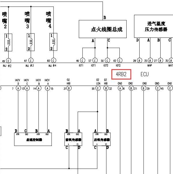 金杯海狮4RB2发动机电路图