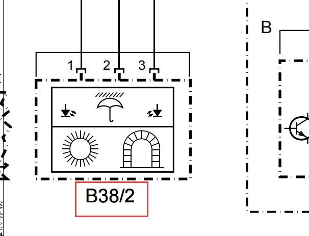 2013年奔驰E260L雨量传感器电路图