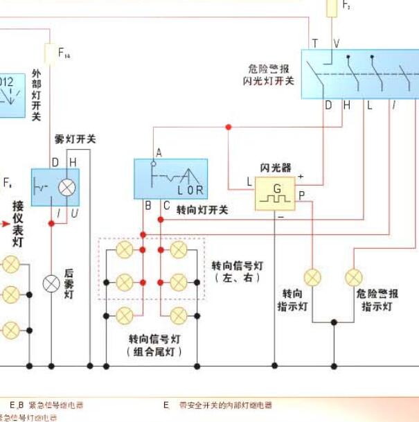 2006年南京依维柯转向灯电路图