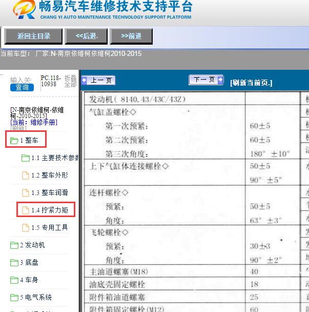 2015年依维柯SOFIM81140发动机扭矩
