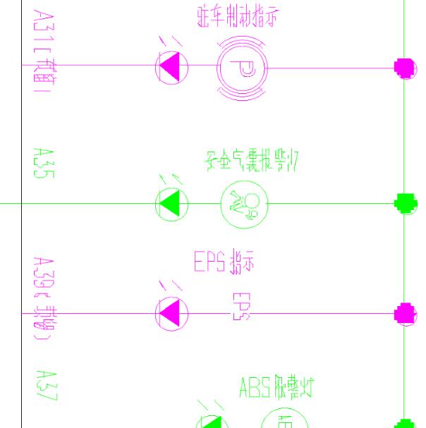 九龙艾菲转向部分电路图