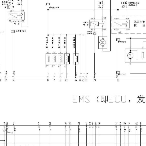 2006年奇瑞东方之子 SQR484F发动机电路图