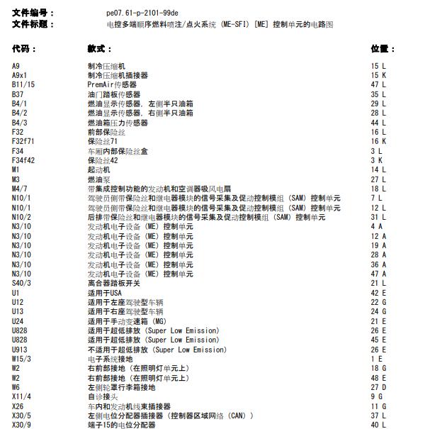 2007年奔驰E230 272发动机电路图.