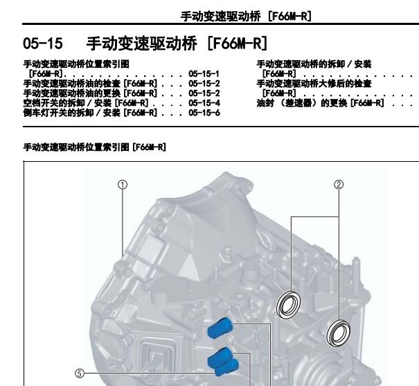 2017年马自达昂克赛拉变速箱维修手册