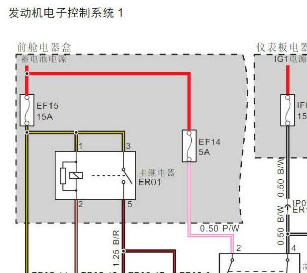 2018年铃木北斗星K14B发动机电路图