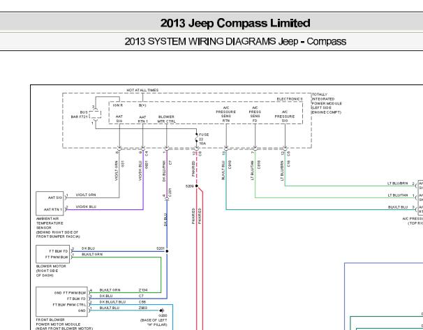 2013年吉普指南者空调电路图