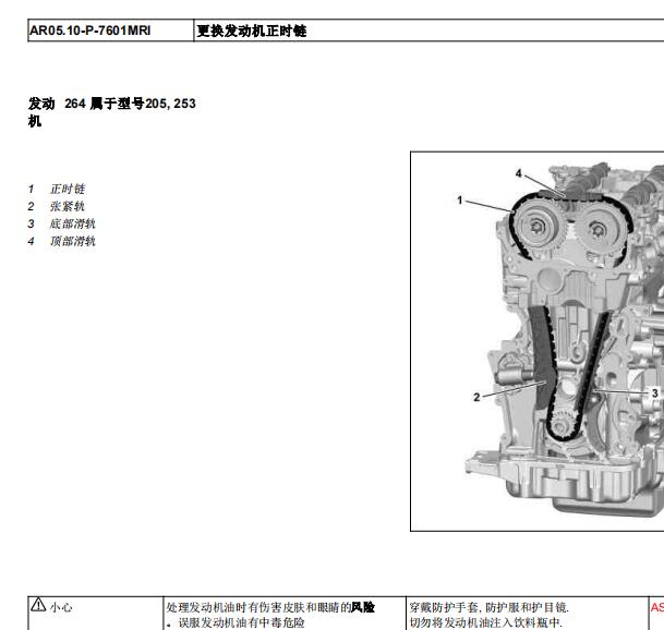2020年奔驰C260L 发动机正时