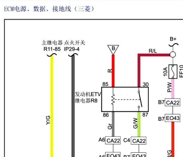 2010年吉利帝豪EC8发动机电路图