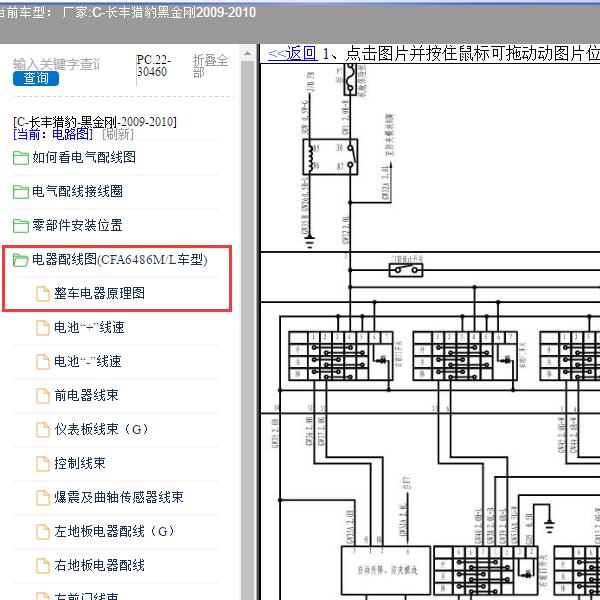 2009-2010年长丰猎豹-黑金刚 全车电路图