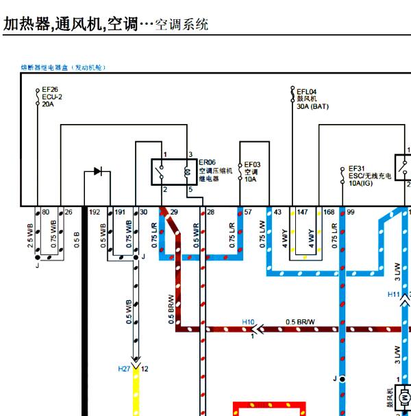 2022年五十铃铃拓空调电路图
