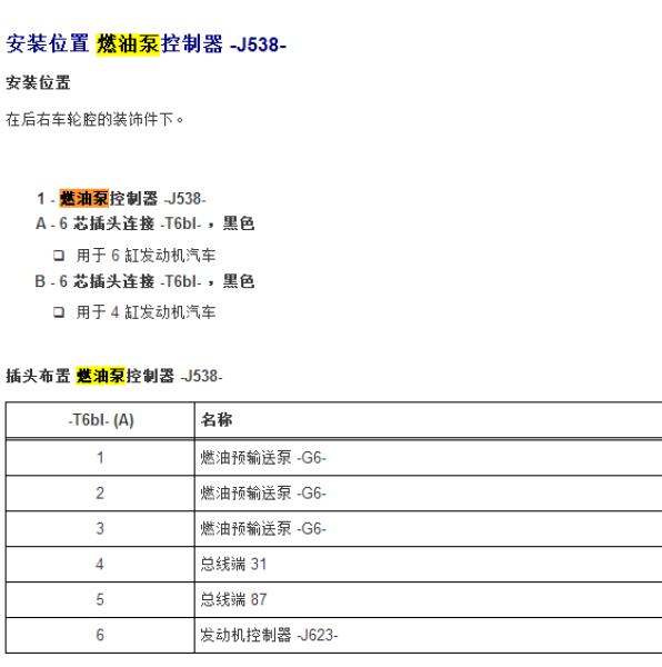 2019年奥迪A5燃油泵位置