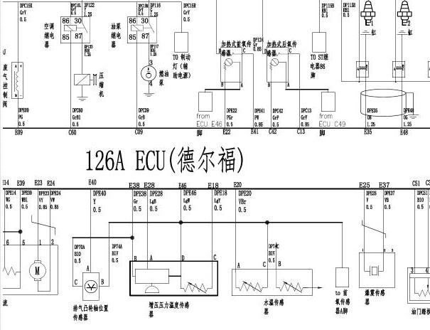 2018年东风风光580发动机电路图