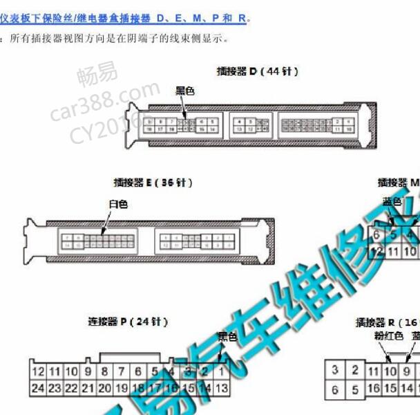 2016-2018年本田雅阁 集成控制模块插头图片