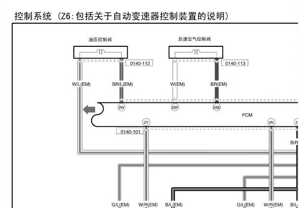 2009年马自达3 Z6发动机电路图