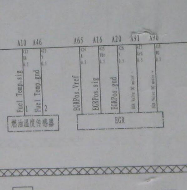 2011年长城哈弗H5 GW4D20发动机EGR电路图