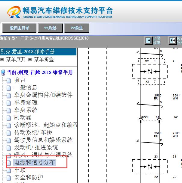 2018年别克君越网络通讯电路图