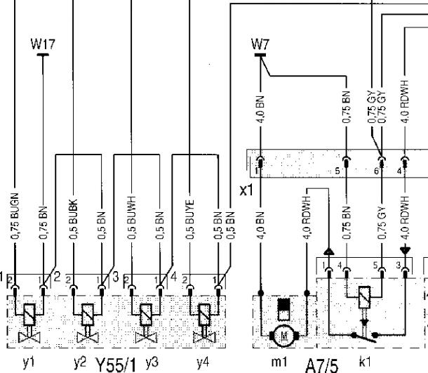 1995年奔驰SL500敞篷电路图和维修手册