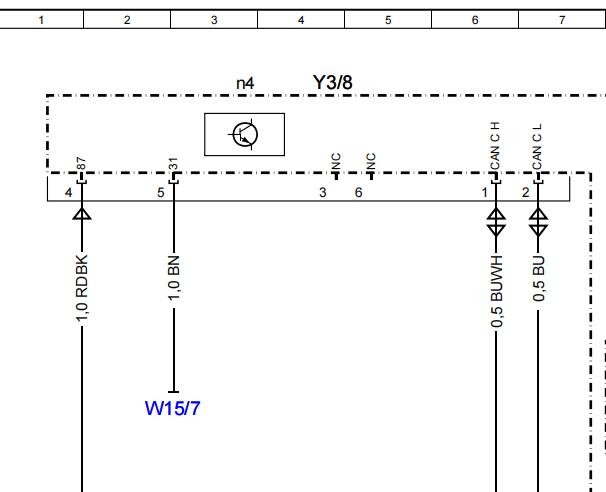 2011年奔驰GLK300变速箱电路图