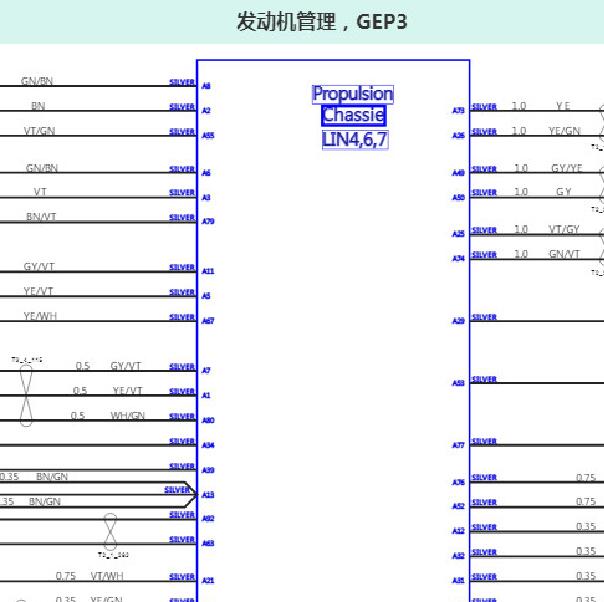 2020年沃尔沃XC40发动机电路图