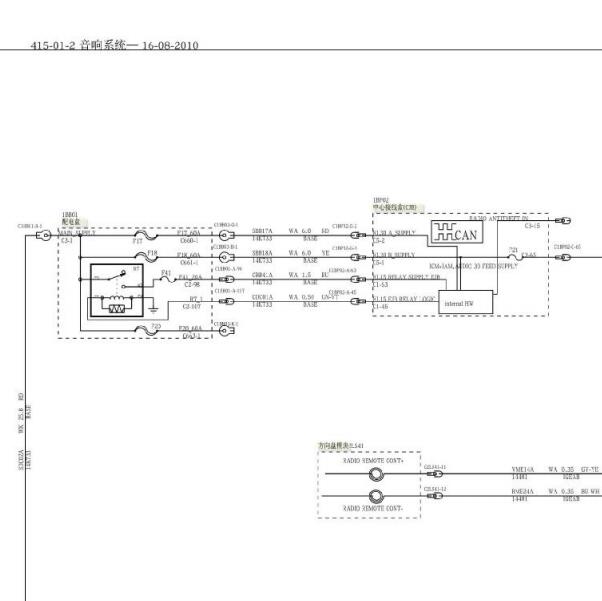 2011年福特蒙迪欧导航电路图与针脚