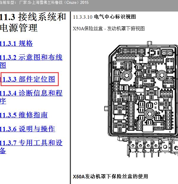 2015年雪佛兰科鲁兹保险位置