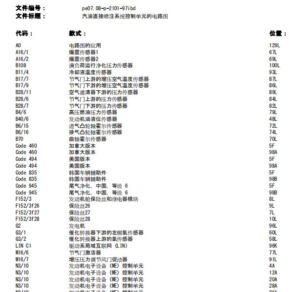 2019年奔驰A200L雨刮及发动机电路图