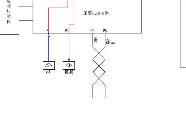 2017年奇瑞EQ压缩机电路图