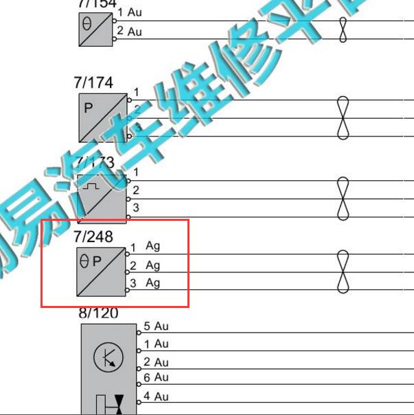 2015年沃尔沃S60 机油压力传感器电路图