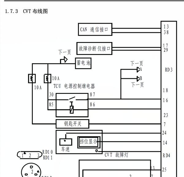 2015年力帆X60变速箱电路图