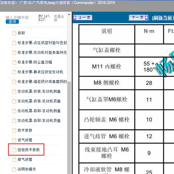 2018年吉普大指挥官2.0发动机扭矩