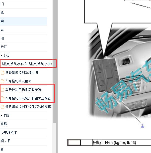 2019-2020年本田雅阁车身控制模块位置和插头针脚