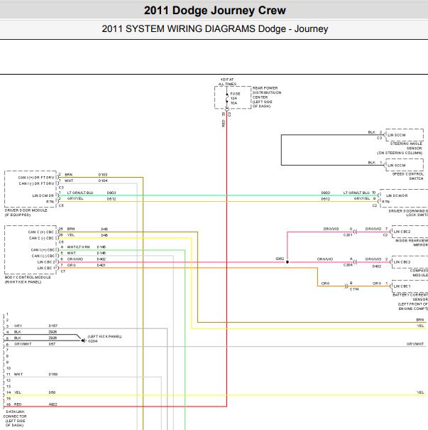 2011年道奇酷威CAN 电路图