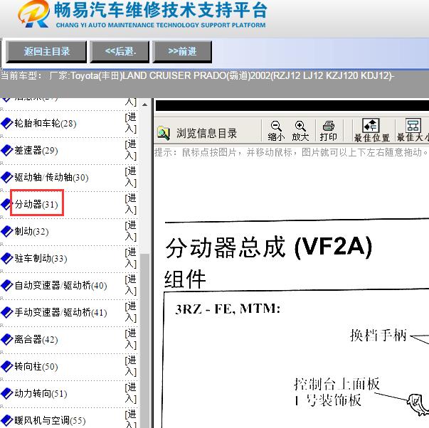2002年丰田普拉多分动箱维修手册