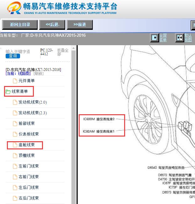 2015-2016年东风风神AX7 节点位置资料