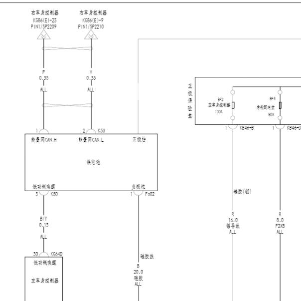 2022年腾势D9铁电池电路图