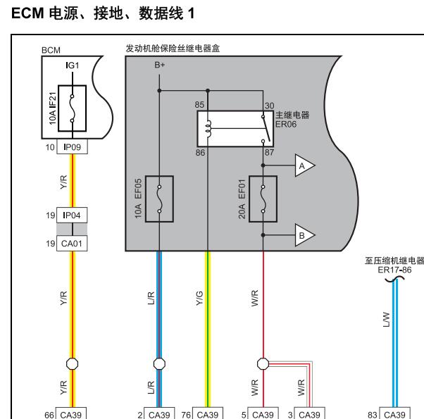 2018年猎豹迈途CE16发动机电路图