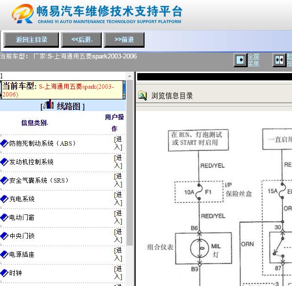 2003-2006年上汽通用五菱乐驰（SPARK）电路图