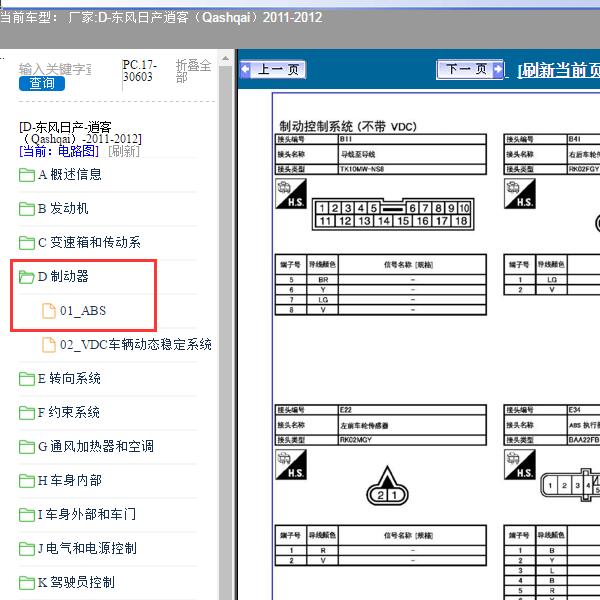 2011-2012年 东风日产-逍客（Qashqai） ABS端子