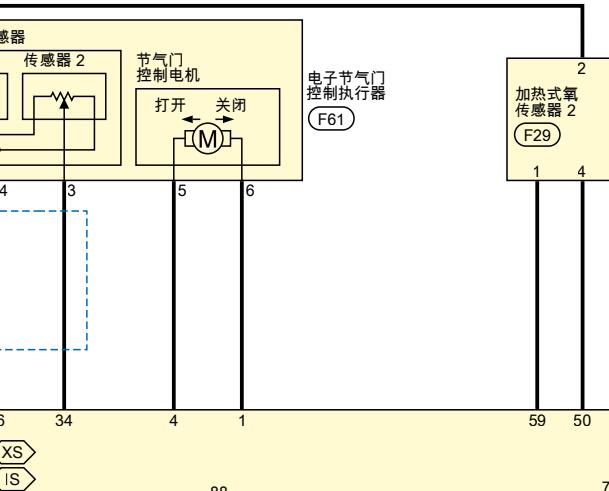 2021年东风日产轩逸发动机电子节气门电路图