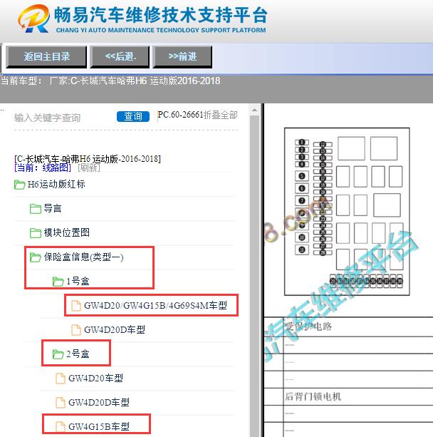 2016-2018年长城哈弗H6保险与继电器资料