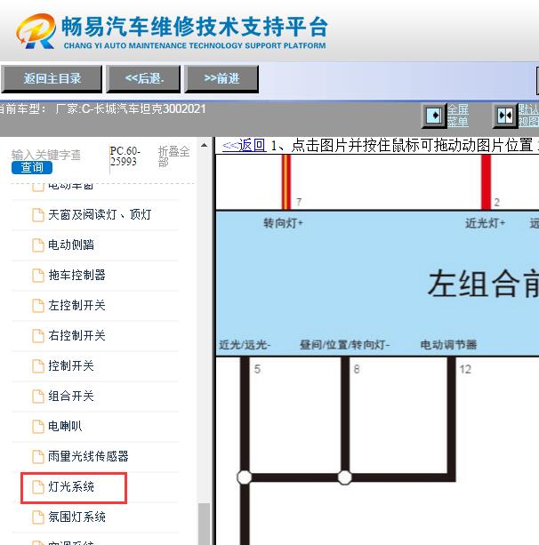 2021年长城坦克300日间行车灯电路图